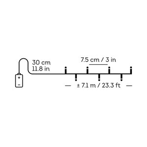 Lumineo Lichtsnoer voor buiten - groen/multi - 710 cm - afbeelding 4
