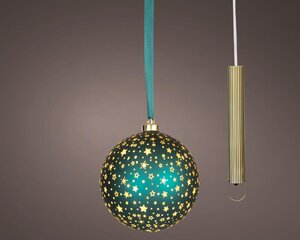 Lumineo Micro LED bal voor binnen - smaragd/warm wit - Ø 19 cm - afbeelding 1
