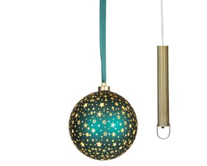 Lumineo Micro LED bal voor binnen - smaragd/warm wit - Ø 19 cm - afbeelding 2