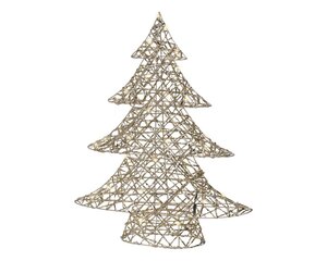 Lumineo Micro LED boom voor binnen - goud/warm wit - 11 × 48 × 60 cm - afbeelding 2