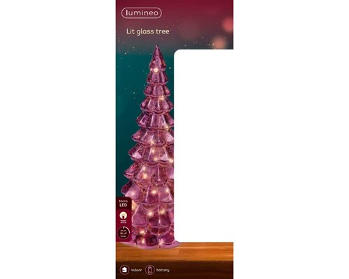 Lumineo Micro LED boom voor binnen - roze/warm wit - Ø 14,5 cm - afbeelding 3