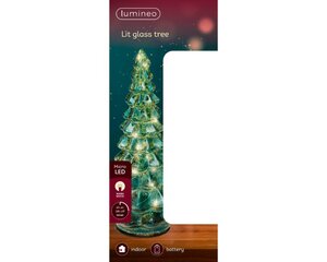 Lumineo Micro LED boom voor binnen - smaragd/warm wit - Ø 10 cm - afbeelding 3