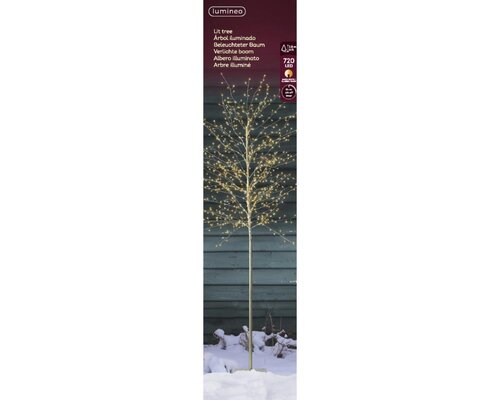 Lumineo Micro LED boom voor buiten - goud/warm wit/klassiek warm - Ø 70 cm - afbeelding 4