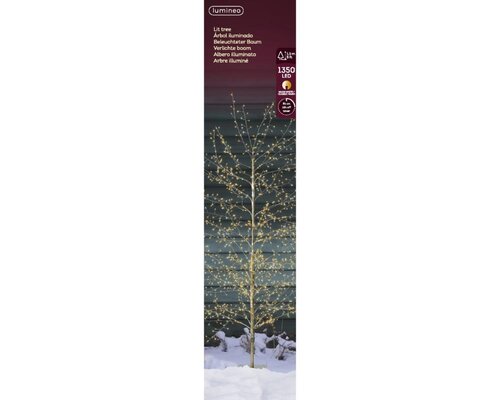 Lumineo Micro LED boom voor buiten - goud/warm wit/klassiek warm - Ø 70 cm - afbeelding 4