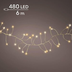 Lumineo Micro LED compactverlichting voor buiten - goud/warm wit/klassiek warm - 600 cm