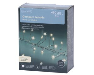 Lumineo Micro LED compactverlichting voor buiten - zilver/warm wit - 600 cm - afbeelding 10