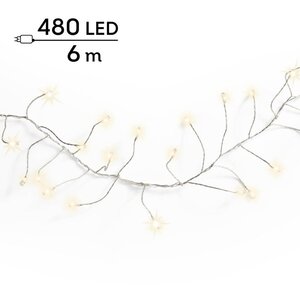 Lumineo Micro LED compactverlichting voor buiten - zilver/warm wit - 600 cm - afbeelding 9