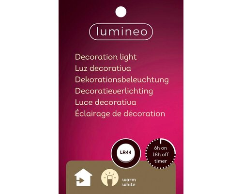 Lumineo Micro LED figuur voor binnen - bruin/warm wit - 10,5 × 16 × 9,5 cm - afbeelding 3