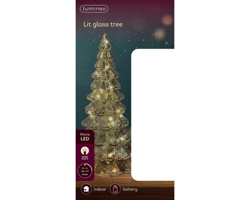 Lumineo Micro LED figuur voor binnen - goud/warm wit - Ø 10 cm - afbeelding 3
