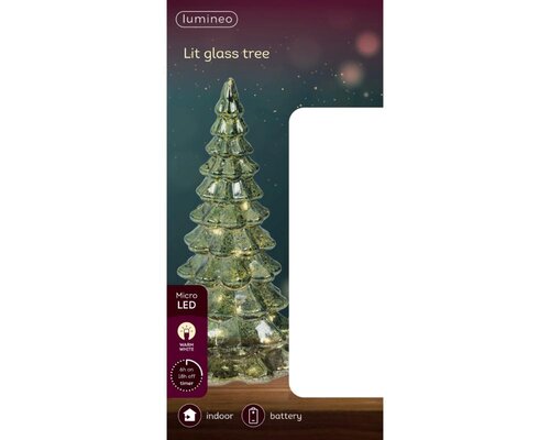 Lumineo Micro LED figuur voor binnen - groen/warm wit - Ø 10 cm - afbeelding 3