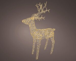 Lumineo Micro LED frame voor buiten - goud/warm wit/klassiek warm - 37 × 122 × 162 cm - afbeelding 1