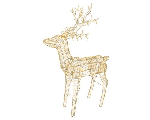 Lumineo Micro LED frame voor buiten - goud/warm wit/klassiek warm - 37 × 122 × 162 cm - afbeelding 2