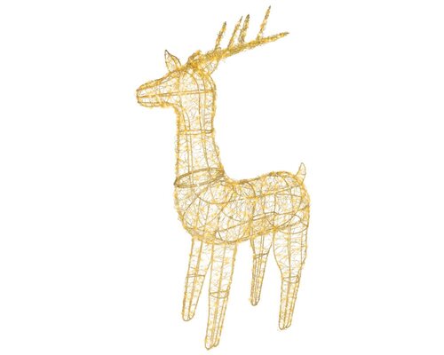 Lumineo Micro LED frame voor buiten - goud/warm wit/klassiek warm - 20 × 57 × 104 cm - afbeelding 2