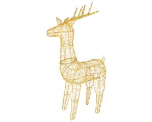 Lumineo Micro LED frame voor buiten - goud/warm wit/klassiek warm - 20 × 57 × 104 cm - afbeelding 2