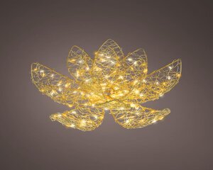 Lumineo Micro LED frame voor buiten - goud/warm wit/klassiek warm - Ø 28 cm - afbeelding 1