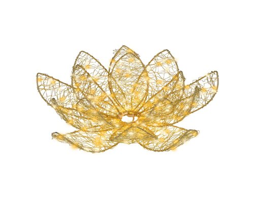Lumineo Micro LED frame voor buiten - goud/warm wit/klassiek warm - Ø 38 cm - afbeelding 2