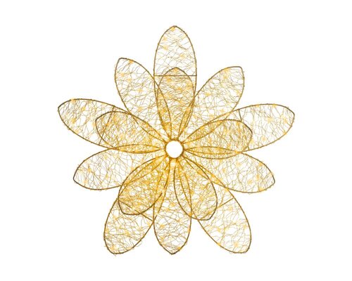 Lumineo Micro LED frame voor buiten - goud/warm wit/klassiek warm - Ø 38 cm - afbeelding 3