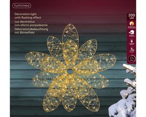 Lumineo Micro LED frame voor buiten - goud/warm wit/klassiek warm - Ø 38 cm - afbeelding 4