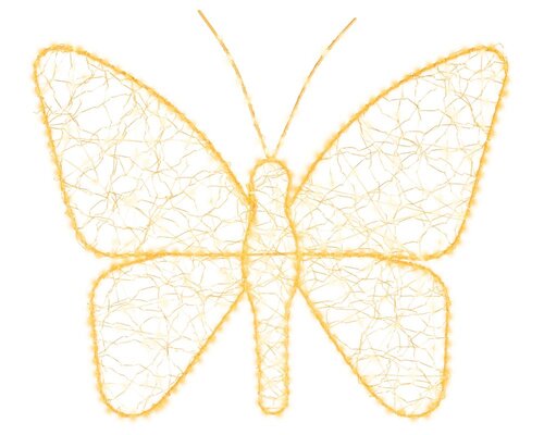 Lumineo Micro LED frame voor buiten - goud/warm wit/klassiek warm - 1 × 58 × 43 cm - afbeelding 2