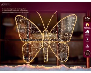 Lumineo Micro LED frame voor buiten - goud/warm wit/klassiek warm - 1 × 58 × 43 cm - afbeelding 3