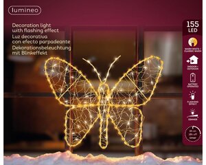 Lumineo Micro LED frame voor buiten - goud/warm wit/klassiek warm - 1 × 28 × 23 cm - afbeelding 3