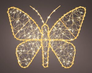 Lumineo Micro LED frame voor buiten - goud/warm wit/klassiek warm - 1 × 38 × 30 cm - afbeelding 1