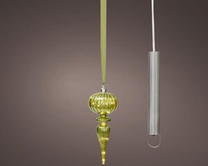Lumineo Micro LED ornament voor binnen - groen/warm wit - Ø 10,5 cm - afbeelding 1