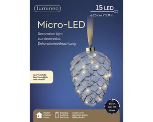 Lumineo Micro LED ornament voor binnen - helder/warm wit - Ø 15 cm - afbeelding 5