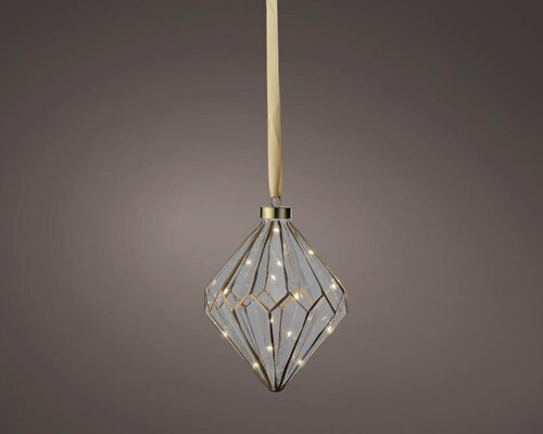 Lumineo Micro LED ornament voor binnen - helder/warm wit - Ø 16 cm - afbeelding 1