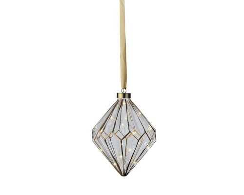Lumineo Micro LED ornament voor binnen - helder/warm wit - Ø 16 cm - afbeelding 2