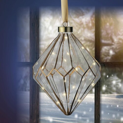 Lumineo Micro LED ornament voor binnen - helder/warm wit - Ø 16 cm - afbeelding 3