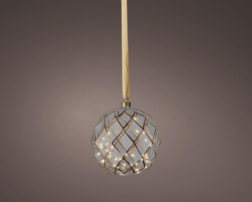 Lumineo Micro LED ornament voor binnen - helder/warm wit - Ø 19 cm - afbeelding 1