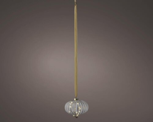 Lumineo Micro LED ornament voor binnen - helder/warm wit - Ø 20 cm - afbeelding 1