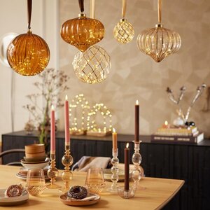 Lumineo Micro LED ornament voor binnen - helder/warm wit - Ø 20 cm - afbeelding 2
