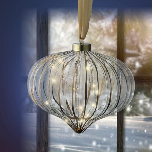 Lumineo Micro LED ornament voor binnen - helder/warm wit - Ø 20 cm - afbeelding 4