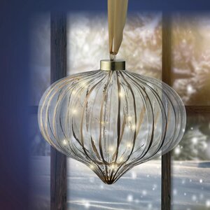Lumineo Micro LED ornament voor binnen - helder/warm wit - Ø 20 cm - afbeelding 4