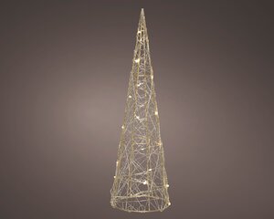 Lumineo objects Micro led cone  goud/klassiek warm dia12
