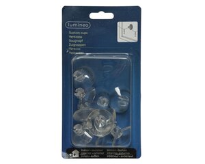 Lumineo Zuignap voor buiten - helder - 3,5 × 3,5 × 1,5 cm - afbeelding 1