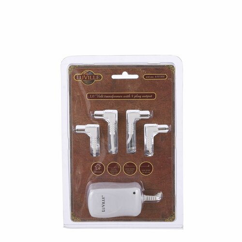 Luville originals Switch adapter 3 volt with 4 plugs out - l7xw4xh5cm