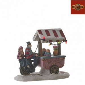 Macarons stall battery operated - l13xw7,5xh11cm - afbeelding 1