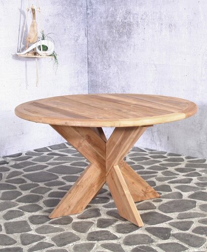 Malta teak table Ø130 cm - afbeelding 3