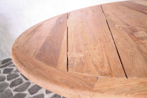 Malta teak table Ø130 cm - afbeelding 6