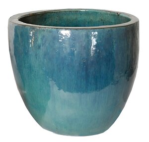 Mega Collections Glazed Egg Pot Celadon D30H26