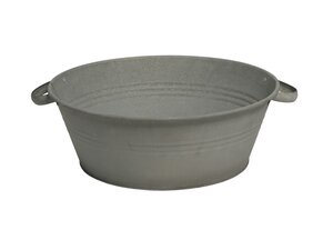 Mega Collections Zinc Old Look Con. Low w/handle D30H14
