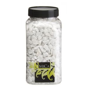 Mica Decorations decoratie steentjes - wit - H16 x  Ø7,5 cm - afbeelding 2
