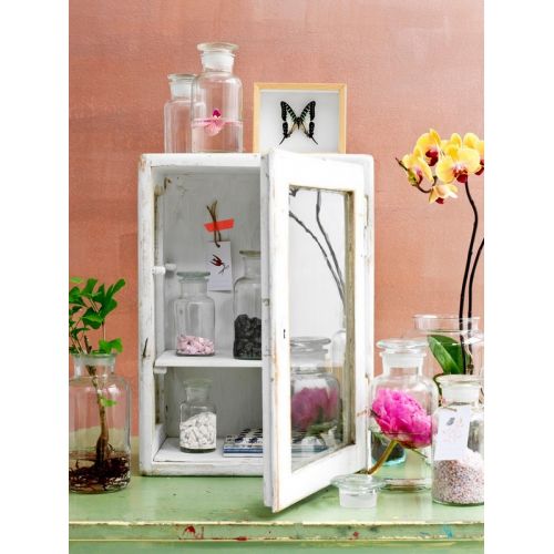 Mica Decorations decoratie steentjes - wit - H16 x  Ø7,5 cm - afbeelding 3