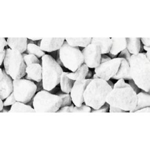Mica Decorations decoratie steentjes - wit - H16 x  Ø7,5 cm - afbeelding 1