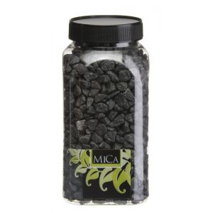 Mica Decorations decoratie steentjes - zwart - H16 x  Ø7,5 cm - afbeelding 2