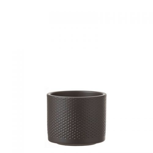Mica Decorations Era pot donker grijs H10 x Ø12 cm