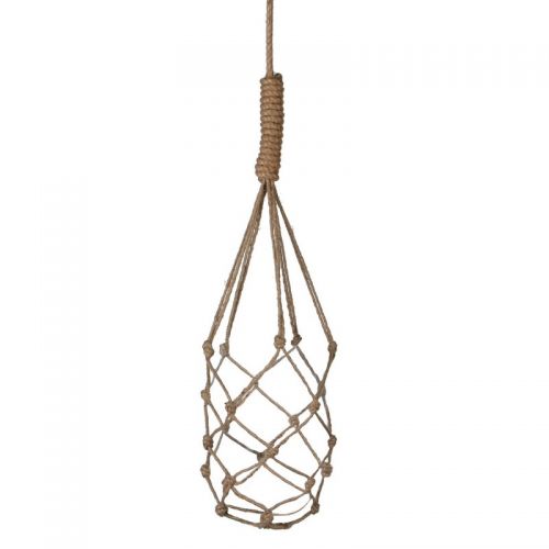 Mica Decorations Yula touwhanger - bruin - H75 x Ø14,5 cm - afbeelding 1